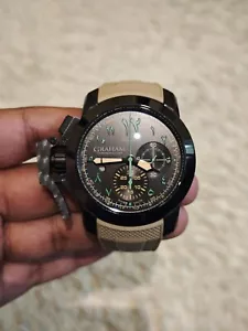 Graham Chronofighter Oversize Golden Dune Limited Watch . 8,000$ Retail - Picture 1 of 6