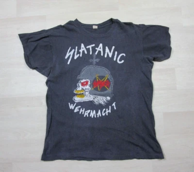 复古 Slayer T 恤 (XL) 1985 年世界巡回赛 Slaytanic 德国国防军骷髅乐队 1980 年代 — 第 1/4 张图片