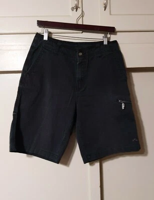 VTG Rusty Baggy Distressed + Faded Black Skater / Surfer Shorts Size 30 (31") - Image 1 of 4