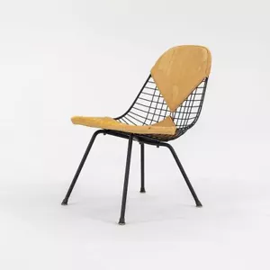 C. 1954 Herman Miller Eames Draht LKX-2 Seiten-/Liegestuhl mit OG Bikinipad - Bild 1 von 11