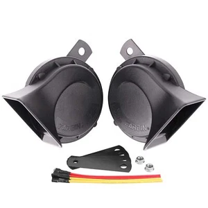 Snail Electric Horn Universal Fit for Car12V Black Train Horn for MotorcycleW... - Picture 1 of 6