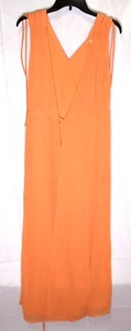 Maxi abito avvolgente EVA MENDES New York & Company Allegra (taglia S/piccola) arancione NUOVO - Foto 1 di 7