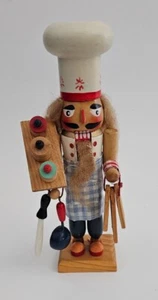 Vintage Kurt S. Adler Koch Bäcker Nussknacker Holz Urlaub Dekor Figur 7" - Bild 1 von 7