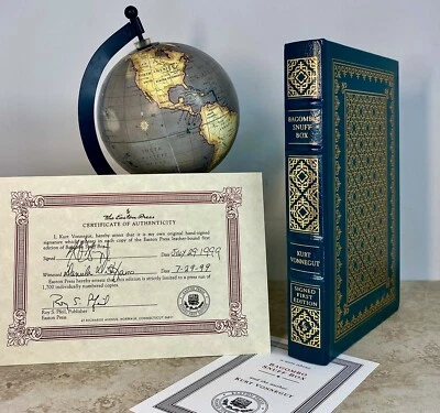 Bagombo Snuff Box SIGNED by Kurt Vonnegut; Easton Press First Edition; 1 of 1700 - Image 1 of 4