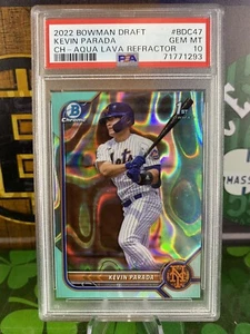 2022 Bowman cromado Kevin Parada 1er refractor de lava acuática #/199 #BDC-47 PSA 10 - Imagen 1 de 2