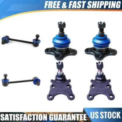 Kit de 6 enlaces de barra estabilizadora delantera + rótula superior e inferior para Isuzu 1998-2000 Foto 1 de 4