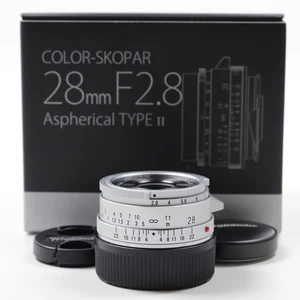 Voigtlander Color Skopar 28 mm F2,8 Tipo II VM para LeicaM Plateado [Excelente Como Nuevo] #2924J - Imagen 1 de 12