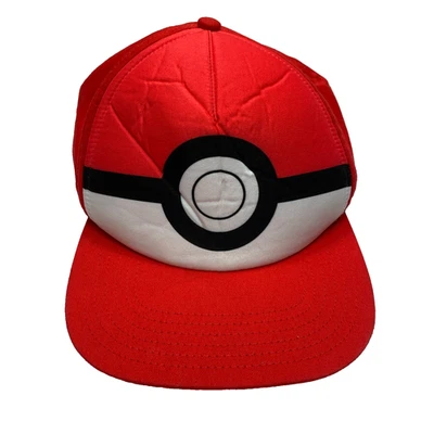 Nintendo Pokemon Gorra SnapBack Béisbol Juvenil OSMF Rojo Pokeball Ajustable Foto 1 de 4
