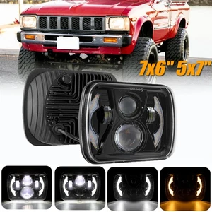 Par de faros LED 5x7" 7x6" ámbar alto DRL para Ford F650 F750 F-250 L9000 - Imagen 1 de 12