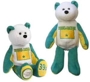 Oso Moneda Tesoros Limitados, Nuevo con Etiquetas, Oso N Dakota con Cuarto Estado BU - Imagen 1 de 3