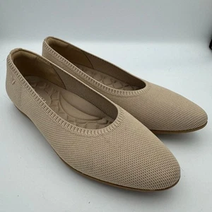 Vivaia beige Strick Ballerinas Größe 39,5 US 9,5 umweltfreundliche bequeme Schuhe - Bild 1 von 10