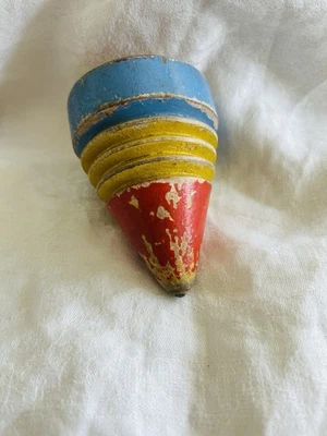 Alter Peitschenkreisel, Holz, 30er Jahre - Bild 1 von 3