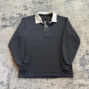 Filson Polo Uomo XS Grigio Manica Lunga Rugby Pullover Cotone Pesante Outdoor - Foto 1 di 10