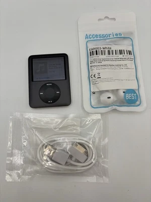 Apple iPod Nano A1236 3rd Generation 8GB MP3 Player Black - Has Flaw Please Read - Image 1 of 4