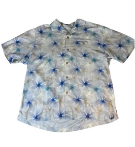 Tommy Bahama 100% Silk Hawaiian Shirt Short Sleeve Button Up Floral Men’s XL - Picture 1 of 10