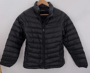 Marmot Jena Down Puffer Jacket Black 700 Fill Lightweight Packable Medium - Picture 1 of 7