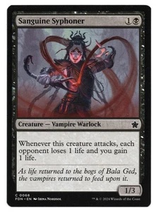 MTG Sanguine Syphoner | #68 Foundations | English - Picture 1 of 2