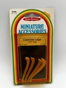 "Paquete de patas descapotables muebles para casa de muñecas accesorios miniatura Realife de 1-7/8"" de largo" - Imagen 1 de 3