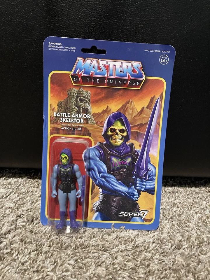 MASTERS OF THE UNIVERSE SKELETOR FIGURE NEW SEALED UNPUNCHED SUPER 7 MOTU - Image 1 of 1