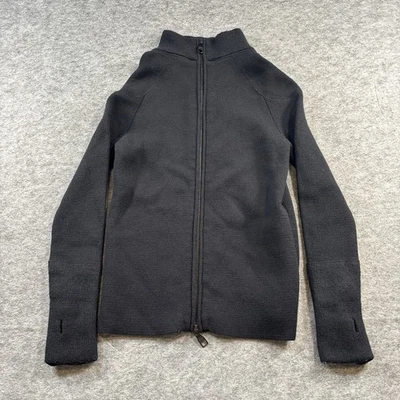 Salvatore Ferragamo Full Zip Wool Sweater Womens Small Long Sleeve Black - Image 1 of 4