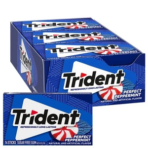 Perfect Peppermint Sugar Free Gum, 12 Packs of 14 Pieces (168 Total Pieces) - Picture 1 of 9