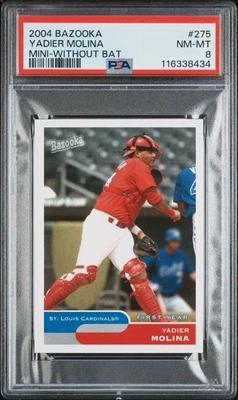 2004 Topps Bazooka Mini Yadier Molina #275 PSA 8 Rookie RC Cardinals HOF - Image 1 of 3
