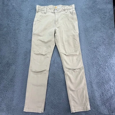 Pantalones de trabajo Carhartt calce recto caqui para hombre talla 32x32 lona flexible hasta la rodilla 102821 Foto 1 de 4