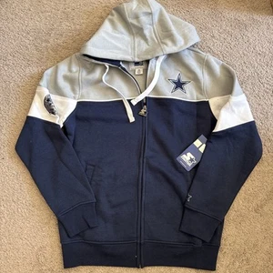 Starter NFL Dallas Cowboys Full Zip Sweatshirt, Brand New, Men’s Size M - Picture 1 of 11