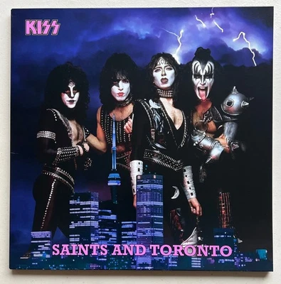 KISS Saints And Toronto 1983 Canada Purple Vinyl 2-LP w/ Poster & Booklet - Image 1 of 4