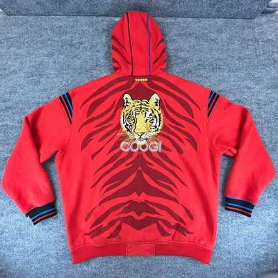 Coogi Sudadera con Capucha Para Hombres XXXL Rojo Tigre Ropa de Calle Patinador Boxeo Pesado Urbano Rap Y2K Foto 1 de 4
