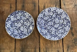 Antiker Coalport Kobalt Prunus Teller 8” und 7” Teller Brot Dessert Salat - Bild 1 von 5