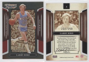 2008 Donruss Americana Sports Legends Mirror Red /250 Larry Bird #3 HOF