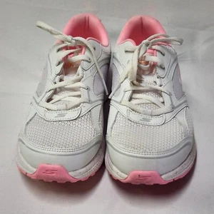 Skechers Running Sneakers Womens 9.5 Go Run 128285 Gray Pink Athletic - Picture 1 of 7