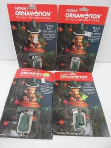 7F NOMA Christmas Ornament Rotating Ornament Hook 1989 4 Packungen NEU - Bild 1 von 4