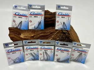 Gamakatsu Worm 36 Hooks Black 1/0 2/0 3/0 4/0 1 2 4 6 Plattfischhaken Haken NEW - Picture 1 of 9