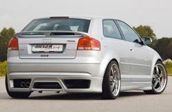 Cenefa delantal trasero original AUDI A3 8P 2005-2011 Rieger OEM totalmente nueva Foto 1 de 1