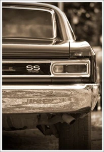 13x19 1966 Chevrolet Chevelle SS 396 Photo Print Art 454 427 Muscle Car Chevy 66 - Picture 1 of 1