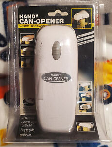 Handy Automatic Can-Opener One Touch Hands-Free White Easy to Use NEW 
