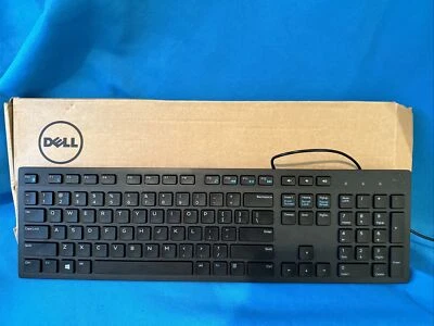  Dell KB216t Black Slim USB Wired PC Desktop Keyboard - Image 1 of 3