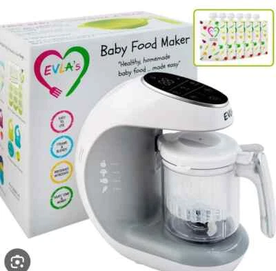 ELVAs Baby Food Maker Baby Food Processor Blender Grinder Steams &Blends Sterile - Image 1 of 4