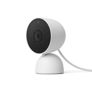 Google Nest Cam - Indoor Wired Smart Home Security Camera – Snow