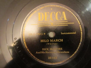 DICK McINTIRE'S HARMONY HAWAIIANS         HILO MARCH/MAUI CHIMES Decca 25183 VG+ - Imagen 1 de 4