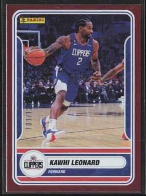 2023-24 Panini NBA Sticker & Card Collection Kawhi Leonard #5 Red /125 Clippers - Image 1 of 3