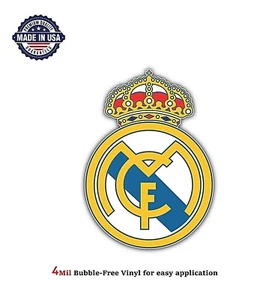 REAL MADRID SPAIN SOCCER VINYL DECAL STICKER CAR BUMPER 4M BUBBLE FREE US MADE - Picture 1 of 2