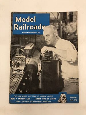 Model Railroader Magazine Nov 1949 Vol 16 No 11 Scenery Ideas, Loco Plans - Image 1 of 4