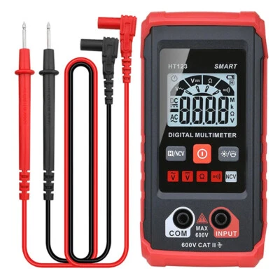 HT123 Digital Multimeter Tester AC/DC Voltmeter NCV Cat II 600V 600KΩ KG - Bild 1 von 4