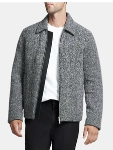  THEORY Ricky Boucle Wool Blend Double Zip Jacket Size L RETAIL $695 #900 - Picture 1 of 8