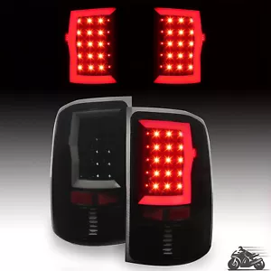 Black Smoke LED Tube Tail Lights Lamps For GMC Sierra 1500 2500 3500HD 2007-2014 - Picture 1 of 22