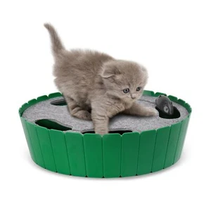 Cat Toy Running Mouse Electric Interactive Motion Automatic Rotating Teaser Pop - Picture 1 of 6