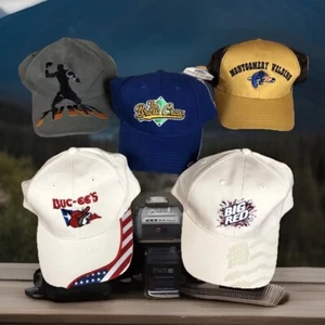BASEBALL CAP LOT OF 5 Buc-ee’s, Big Red, The Brew Crew COLLECTABLE HATS! - Picture 1 of 8